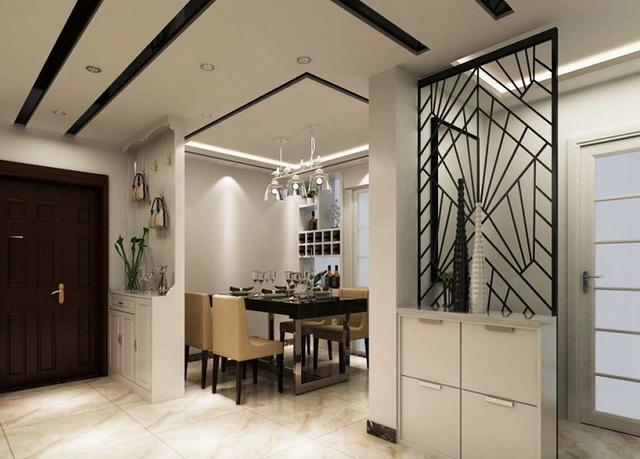 師傅在吊頂上加一圈線條，效果居然這么美